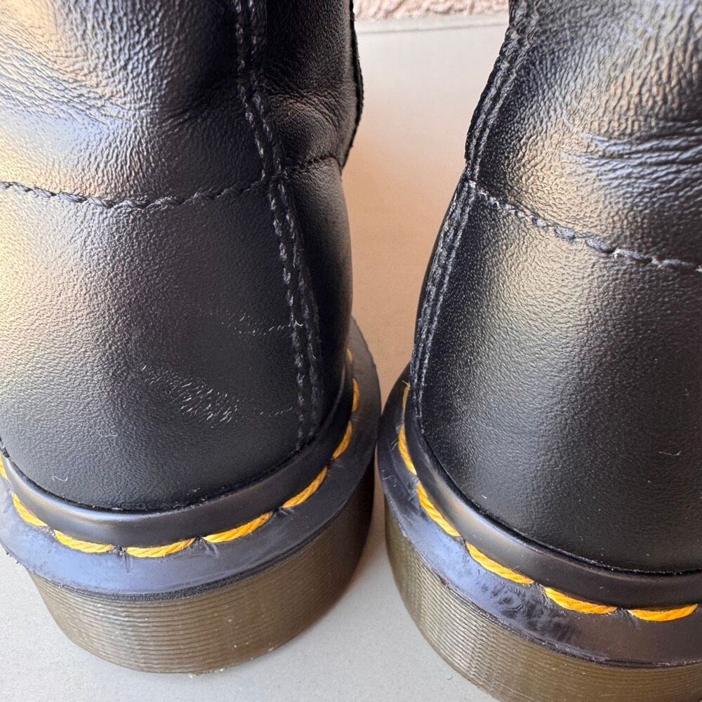 Dr Martens 1914 Vonda 14 Eye Lace Up Tall Boots Black Red Rose Womens 7US/38EU - Picture 13 of 16